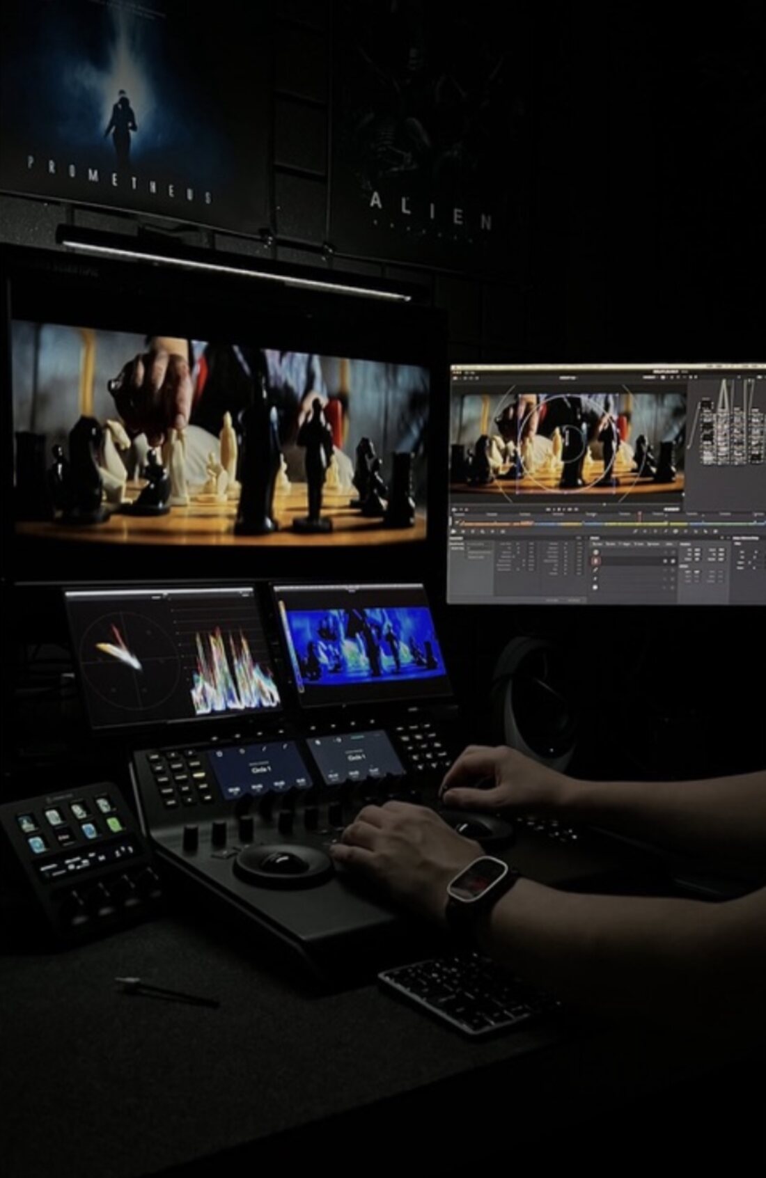 Working at the DaVinci Resolve panel